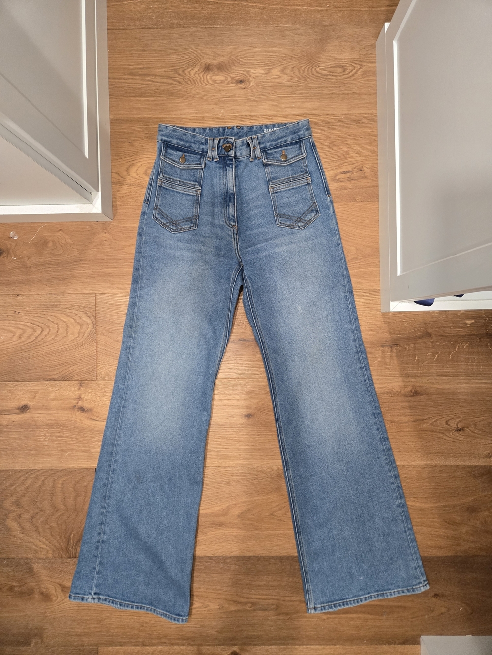 Gerard Darel Light Blue Wide-Leg Jeans